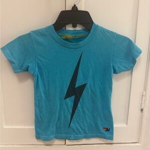 Aviator Nation Kids Blue Lightning Bolt T-Shirt